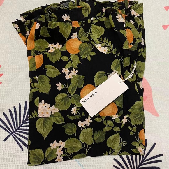 NWT Reformation Christine Dress Clementine - Picture 5 of 6